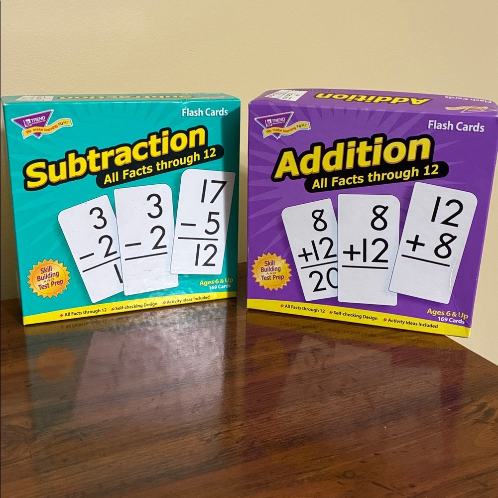 Trend - Addition & Subtraction Flash Cards (age 6+)